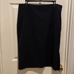 Ann Taylor dark navy pencil skirt